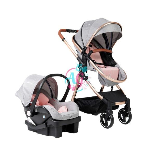 Travel system mike 3en1 rosa