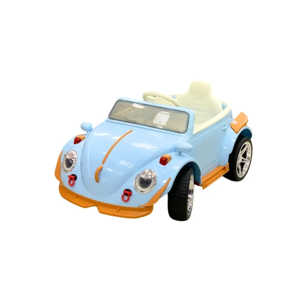 Auto escarabajo a bateria celeste