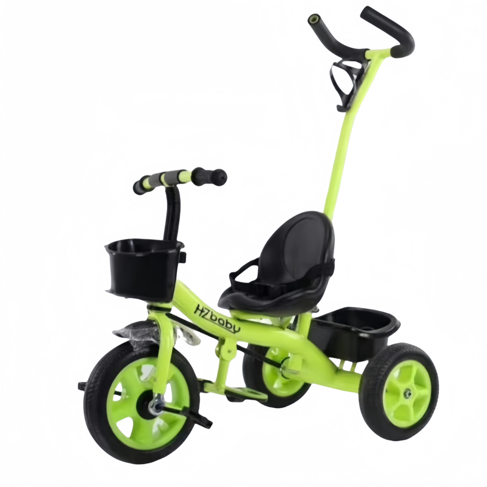 Triciclo guiador verde